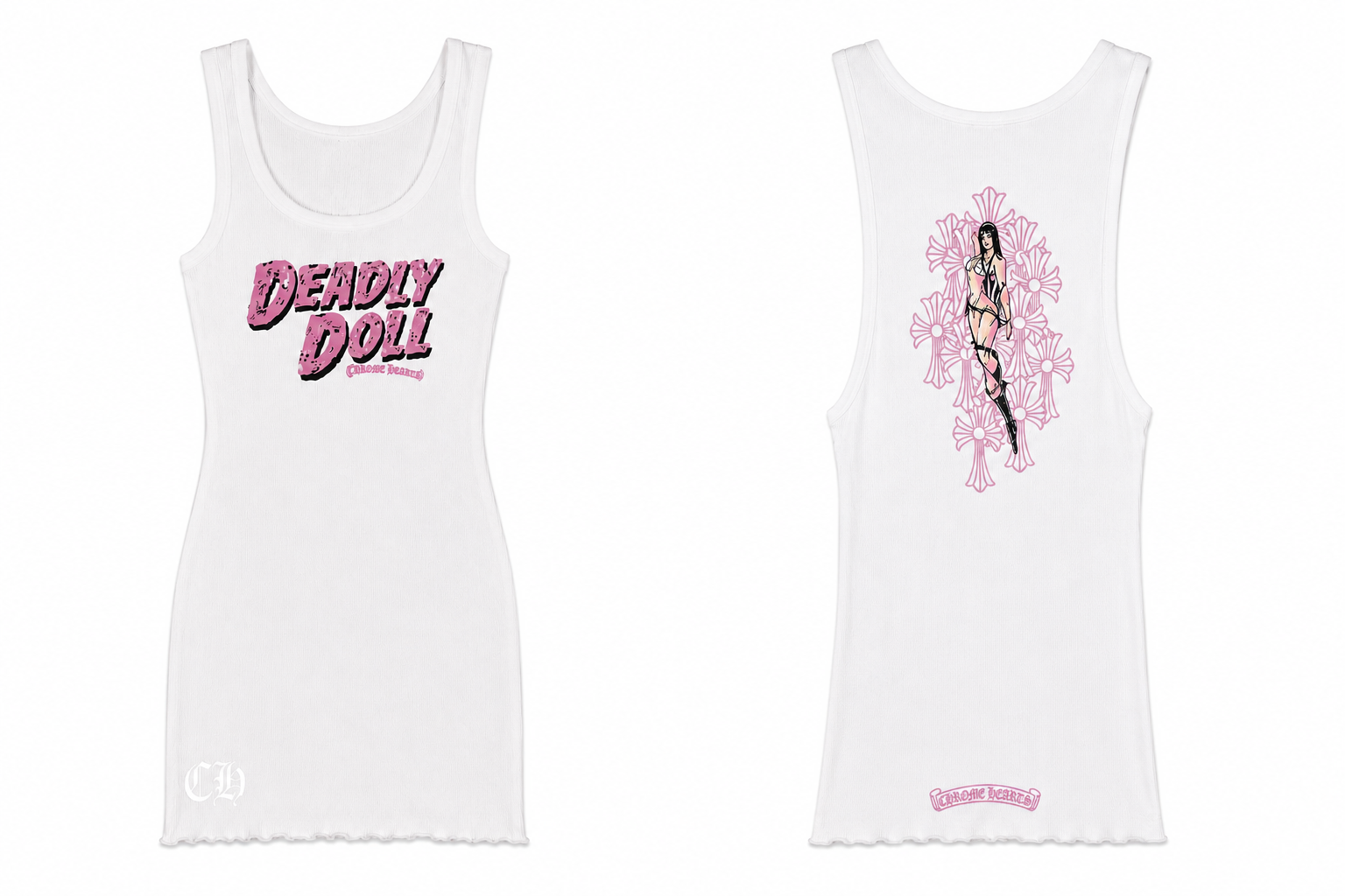 The Chrome Hearts x Deadly Doll Tank Top